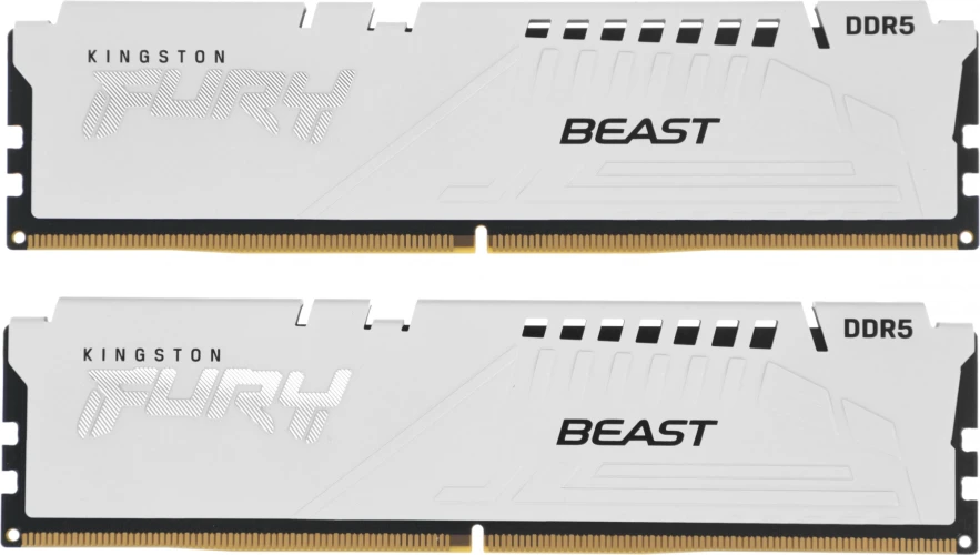 Память DDR5 2x16GB 6000MHz Kingston KF560C36BWE2K2-32 Fury Beast White Expo RTL Gaming PC5-48000 CL36 DIMM 288-pin 1.35В kit single rank с радиатором Ret