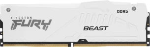Память DDR5 2x32GB 6000MHz Kingston KF560C36BWEAK2-64 Fury Beast White Expo RGB RTL Gaming PC5-48000 CL36 DIMM 288-pin 1.35В dual rank с радиатором Ret