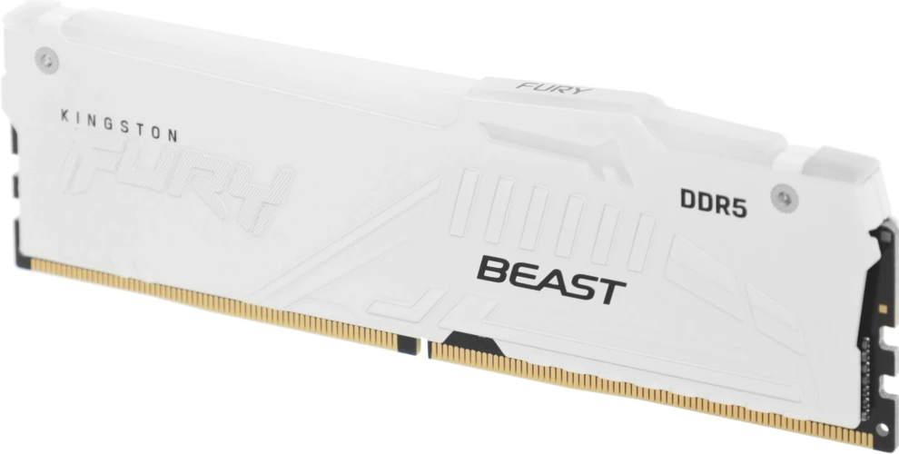 Память DDR5 2x32GB 6000MHz Kingston KF560C36BWEAK2-64 Fury Beast White Expo RGB RTL Gaming PC5-48000 CL36 DIMM 288-pin 1.35В dual rank с радиатором Ret