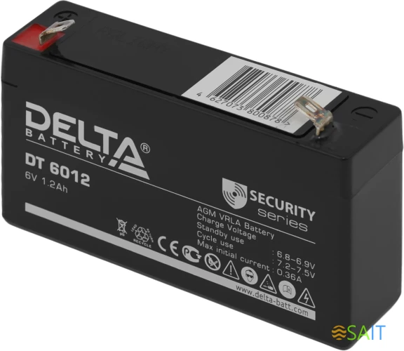 Батарея для ИБП Delta DT 6012 6В 1.2Ач