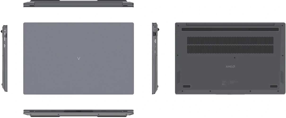 Ноутбук Digma Pro Parvus M Ryzen 3 3200U 8Gb SSD256Gb AMD Radeon Vega 3 15.6" IPS FHD (1920x1080) Windows 11 Pro dk.grey WiFi BT Cam 4500mAh (DN15R3-8CXW03)