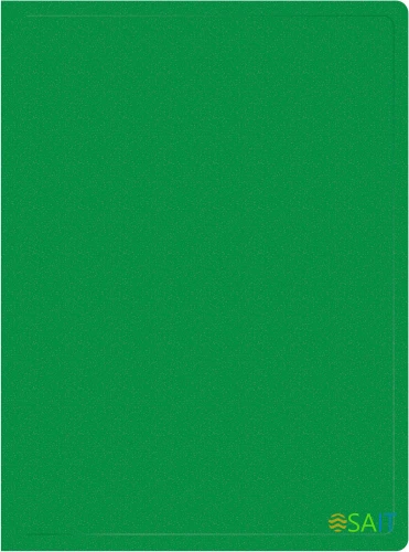 Папка с 30 прозр.вклад. Silwerhof Eco A4 пластик 0.5мм зеленый