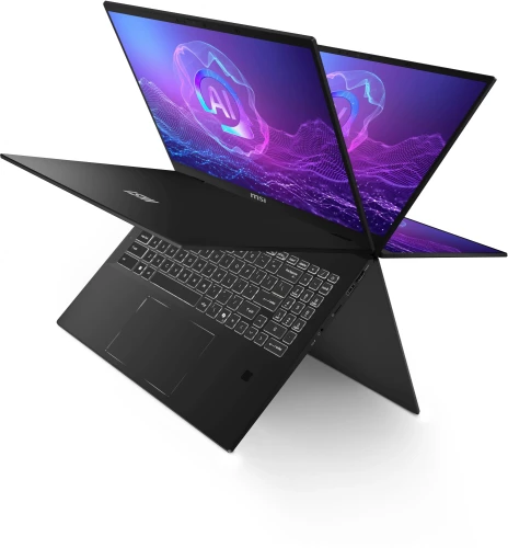 Ноутбук MSI Summit A16 AI+ A3HMTG-084RU Ryzen AI 9 365 32Gb SSD2Tb AMD Radeon 16" IPS Touch QHD+ (2560x1600) Windows 11 black WiFi BT Cam (9S7-159K21-084)