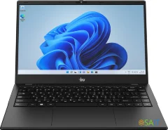 Ноутбук IRU Planio 14ING N-series N100 8Gb SSD256Gb Intel UHD Graphics 14&quot; IPS FHD (1920x1080) Windows 11 Pro Multi Language 64 black WiFi BT Cam 6000mAh (2059098)