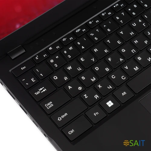 Ноутбук IRU Planio 14ING N-series N100 8Gb SSD256Gb Intel UHD Graphics 14" IPS FHD (1920x1080) Windows 11 Pro Multi Language 64 black WiFi BT Cam 6000mAh (2059098)