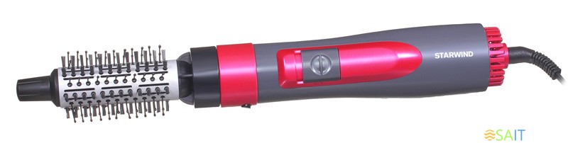 Фен-щетка Starwind SHP8501 1000Вт серый/розовый