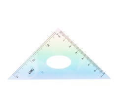 Набор линеек Deli EH652 пластик дл.15см ассорти компл.:лин 15см/2 угольн/трансп пластиковый пакет с европодв.