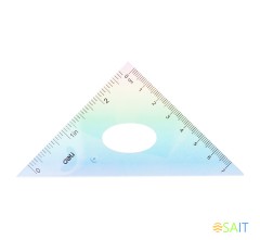 Набор линеек Deli EH652 пластик дл.15см ассорти компл.:лин 15см/2 угольн/трансп пластиковый пакет с европодв.