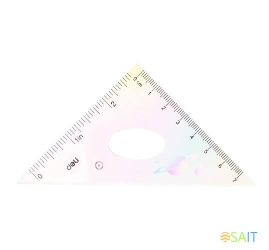 Набор линеек Deli EH652 пластик дл.15см ассорти компл.:лин 15см/2 угольн/трансп пластиковый пакет с европодв.