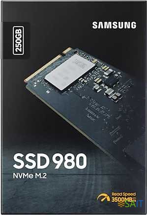 Накопитель SSD Samsung PCIe 3.0 x4 250GB MZ-V8V250BW 980 M.2 2280