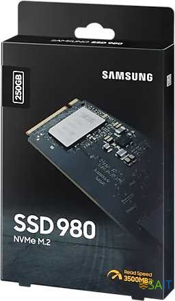 Накопитель SSD Samsung PCIe 3.0 x4 250GB MZ-V8V250BW 980 M.2 2280