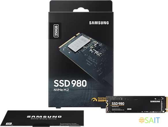 Накопитель SSD Samsung PCIe 3.0 x4 250GB MZ-V8V250BW 980 M.2 2280