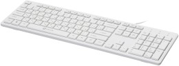 Клавиатура Оклик 500M белый USB slim Multimedia (1061586) кабель 1.5м