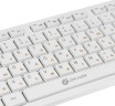 Клавиатура Оклик 500M белый USB slim Multimedia (1061586) кабель 1.5м