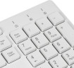 Клавиатура Оклик 500M белый USB slim Multimedia (1061586) кабель 1.5м