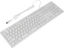 Клавиатура Оклик 500M белый USB slim Multimedia (1061586) кабель 1.5м