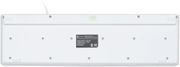 Клавиатура Оклик 500M белый USB slim Multimedia (1061586) кабель 1.5м