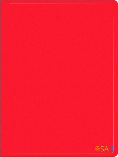 Папка метал.зажим Buro -ECB04CRED A4 пластик 0.5мм красный