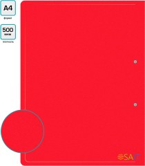 Папка метал.зажим Buro -ECB04CRED A4 пластик 0.5мм красный