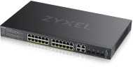 Коммутатор Zyxel GS2220-28HP-EU0101F (L2) 24x1Гбит/с 4xКомбо(1000BASE-T/SFP) 24PoE+ 375W управляемый