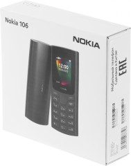 Мобильный телефон Nokia 106 (TA-1564) DS EAC черный моноблок 2Sim 1.8" 120x160 Series 30+ GSM900/1800 GSM1900 FM microSD max32Gb