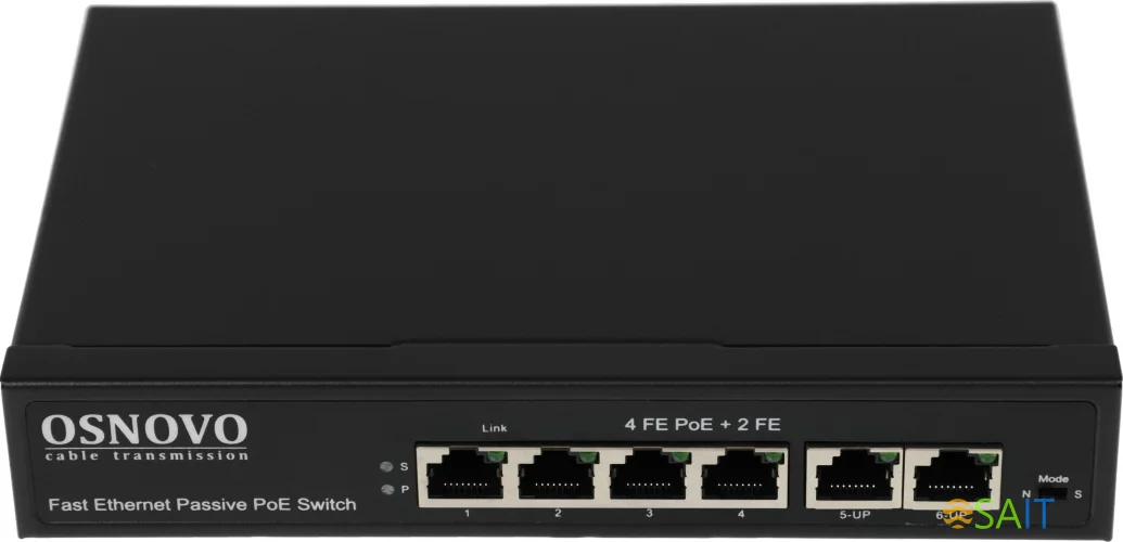 Коммутатор Osnovo SW-20600/A(80W) 80W неуправляемый