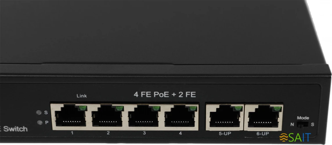 Коммутатор Osnovo SW-20600/A(80W) 80W неуправляемый