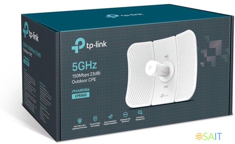 Точка доступа TP-Link CPE605 N150 10/100BASE-TX белый