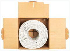 Кабель сетевой Buro BU-CCA-045 UTP 4 пары cat.5E solid 0.45мм CCA 305м серый