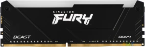 Память DDR4 16GB 3200MHz Kingston KF432C16BB12A/16 Fury Beast RGB RTL Gaming PC4-25600 CL16 DIMM 288-pin 1.35В dual rank с радиатором Ret