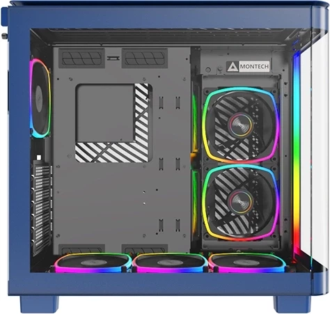 Корпус Montech King 95 Pro голубой без БП ATX 7x120mm 2x140mm 2xUSB3.0 audio bott PSU