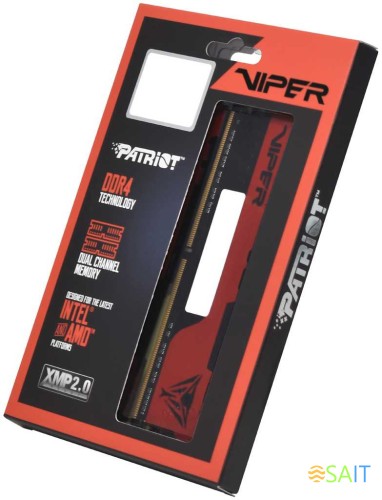 Память DDR4 2x16Gb 4000MHz Patriot PVE2432G400C0K Viper Elite II RTL Gaming PC4-32000 CL20 DIMM 288-pin 1.4В kit с радиатором Ret