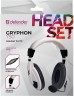 Наушники с микрофоном Defender Gryphon HN-750 белый/черный 2м накладные оголовье (63747)