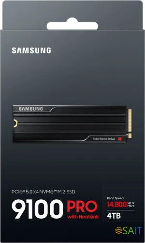 Накопитель SSD Samsung PCIe 5.0 x4 4TB MZ-VAP4T0CW 9100 Pro M.2 2280