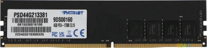 Память DDR4 4Gb 2133MHz Patriot PSD44G213381 Signature RTL PC4-17000 CL15 DIMM 288-pin 1.2В single rank Ret