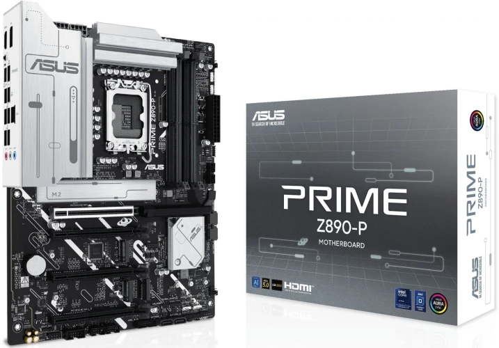 Материнская плата Asus PRIME Z890-P Soc-1851 Intel Z890 4xDDR5 ATX AC`97 8ch(7.1) 2.5Gg RAID+HDMI+DP