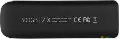 Накопитель SSD Netac USB-C 500Gb NT01ZX-500G-32BK ZX 1.8" черный
