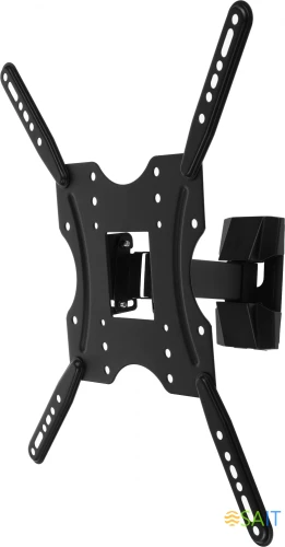 Кронштейн для телевизора Ultramounts UM901 черный 32"-55" макс.30кг настенный поворотно-выдвижной и наклонный