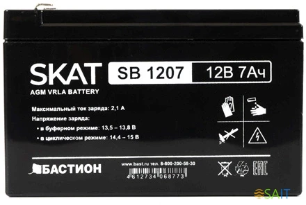 Батарея для ИБП Бастион SKAT SB 1207 12В 7Ач