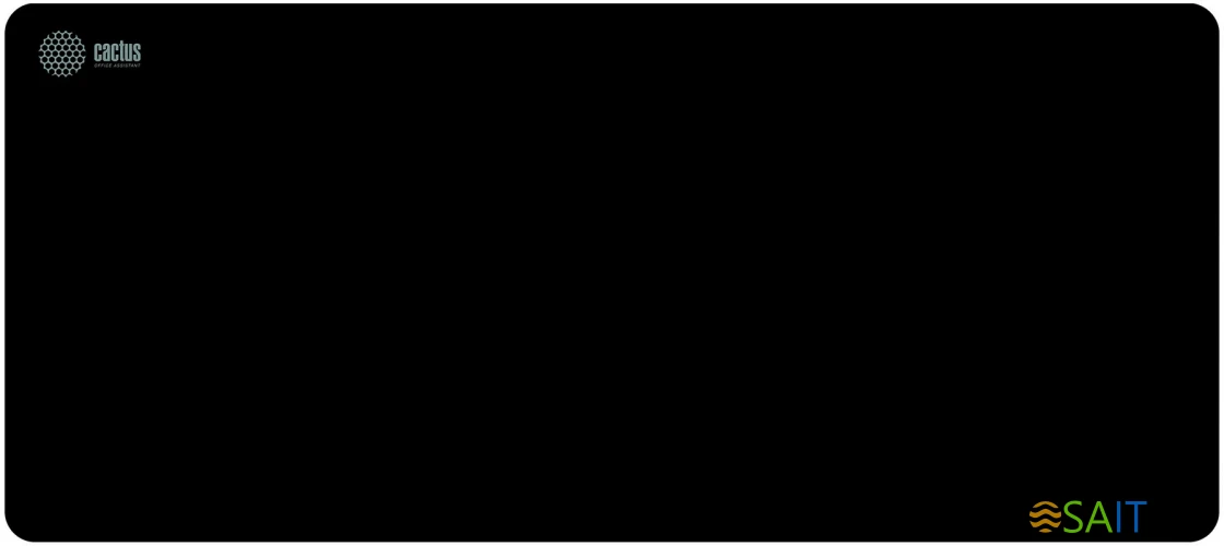 Коврик для мыши Cactus Black черный 900x400x2мм (CS-MPC-PRO02ХXL)