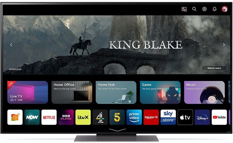 Телевизор LED LG 55" 55QNED816RA.ARUB черный титан 4K Ultra HD 120Hz DVB-T DVB-T2 DVB-C DVB-S DVB-S2 USB WiFi Smart TV