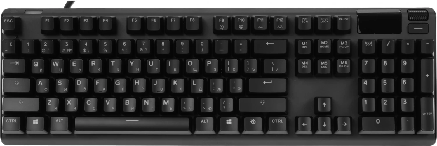 Клавиатура Steelseries Apex 7 Red Switch Ru механическая черный USB Multimedia for gamer LED (подставка для запястий) (64642)