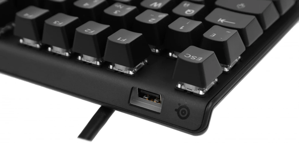 Клавиатура Steelseries Apex 7 Red Switch Ru механическая черный USB Multimedia for gamer LED (подставка для запястий) (64642)