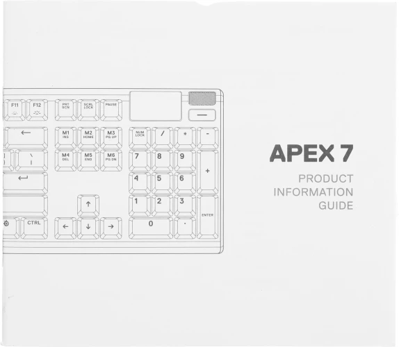 Клавиатура Steelseries Apex 7 Red Switch Ru механическая черный USB Multimedia for gamer LED (подставка для запястий) (64642)