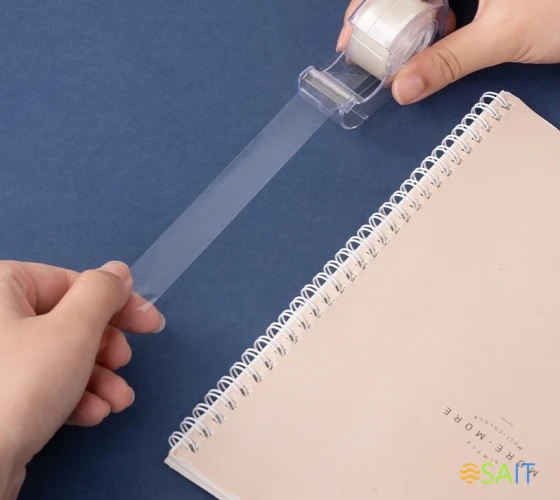 Клейкая лента двухсторонняя двусторонняя Deli EA694 прозрачная шир.18мм дл.6м на диспенсере