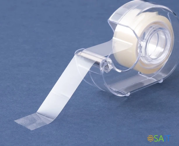 Клейкая лента двухсторонняя двусторонняя Deli EA694 прозрачная шир.18мм дл.6м на диспенсере