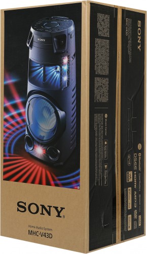 Минисистема Sony MHC-V43D черный CD CDRW DVD DVDRW FM USB BT