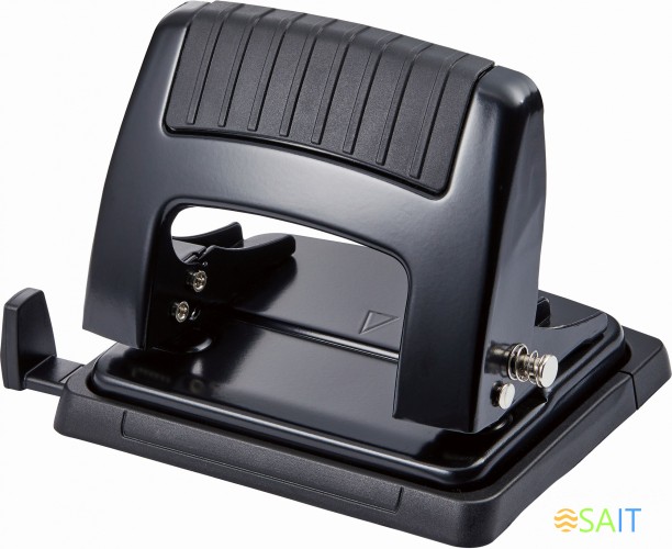 Дырокол Kw-Trio 09165BLACK макс.:20лист. металл черный отв.:2 с линейкой