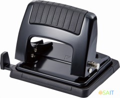 Дырокол Kw-Trio 09165BLACK макс.:20лист. металл черный отв.:2 с линейкой