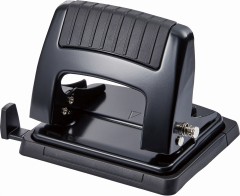 Дырокол Kw-Trio 09165BLACK макс.:20лист. металл черный отв.:2 с линейкой